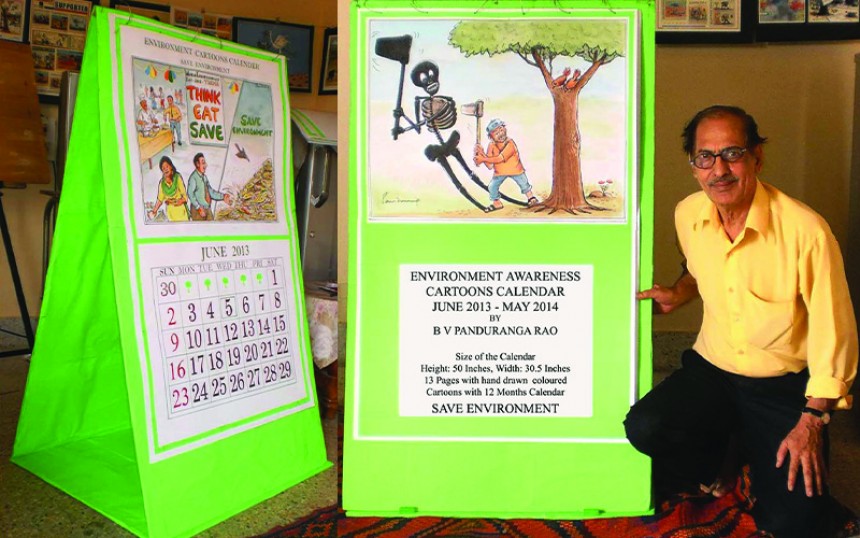 Largest Handmade Environment Awareness Cartoons Calendar