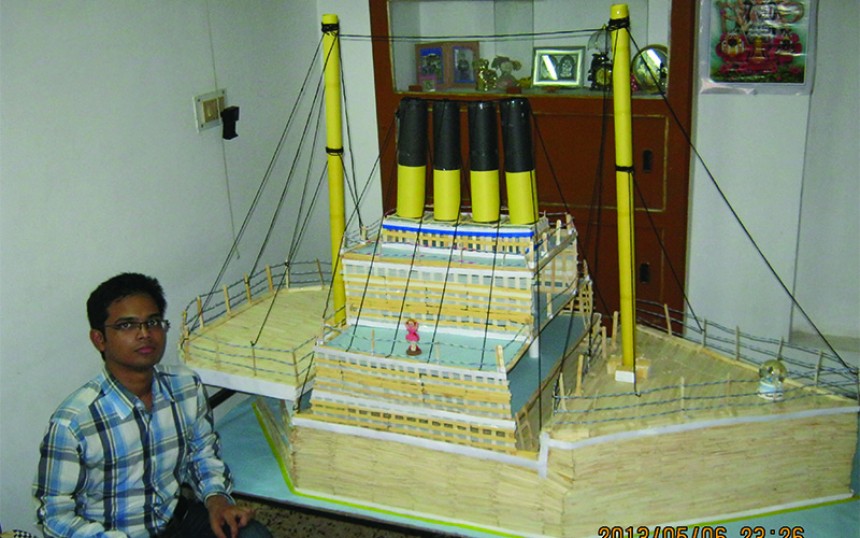 Titanic Ship made by Ice-Cream Sticks
