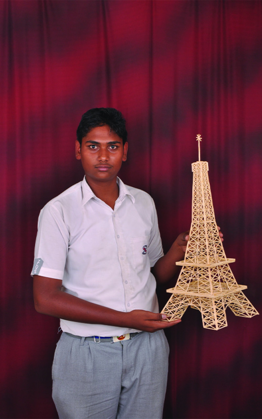 Eiffel Tower Made by Matchsticks