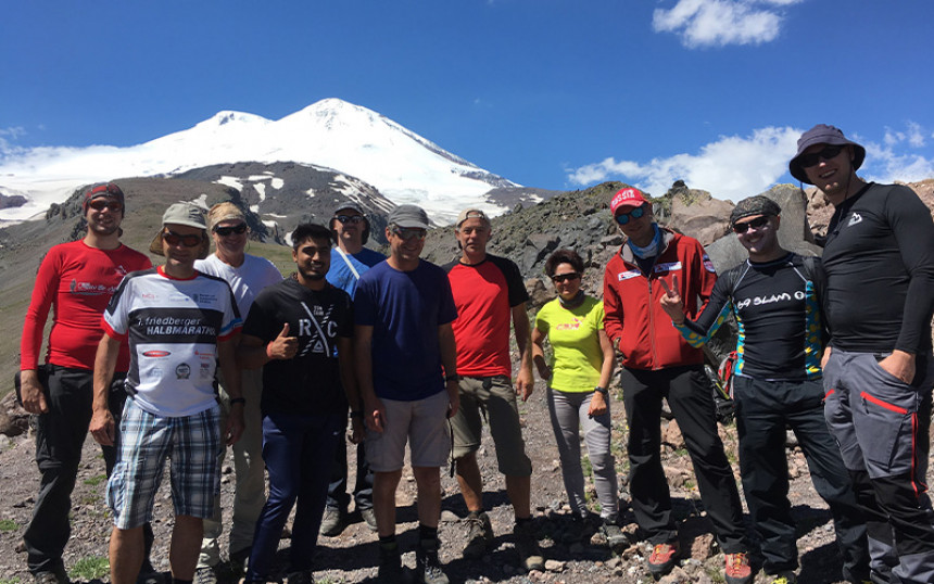 Climbing Mount Elbrus in Traverse (South to North)